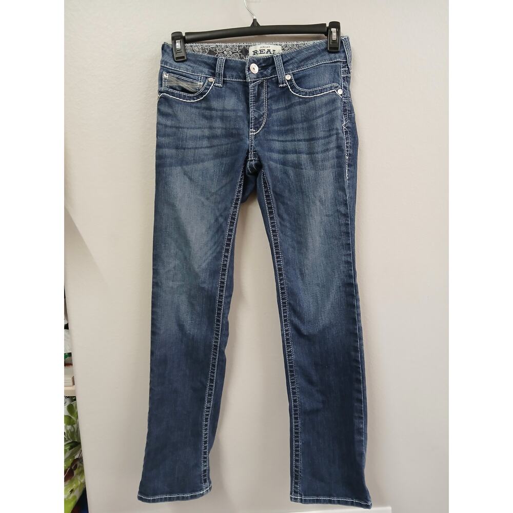Ariat R.E.A.L. Women's Mid Rise Straight Leg Jeans size 28